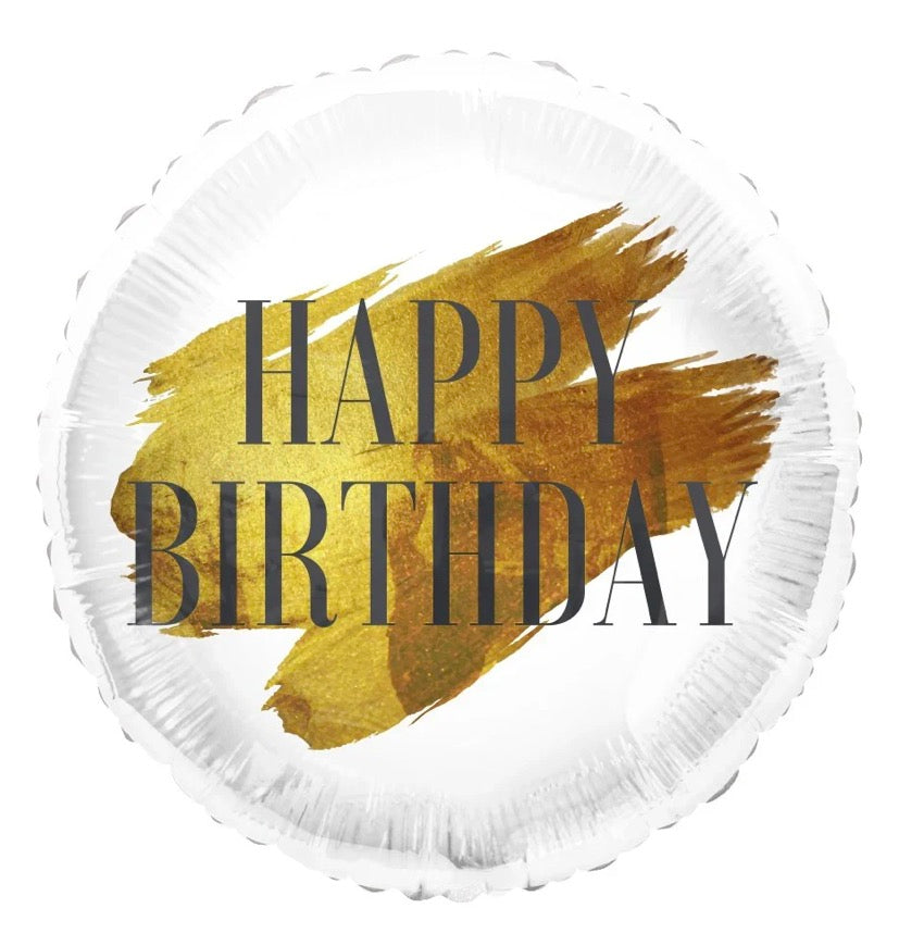 24k Birthday Foil Balloon 18 in.