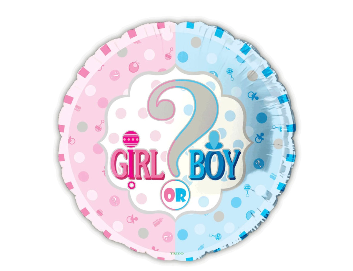 18" GIRL OR BOY FOIL BALLOON