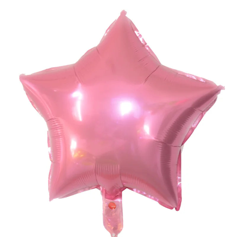 13pcs/1set Happy Birthday Balloons Pink Foil/Latex Balloons Set