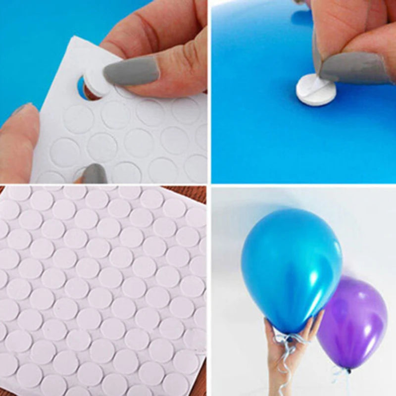 3pcs Double Sided Foam Balloon Stickers Strong Self Adhesive