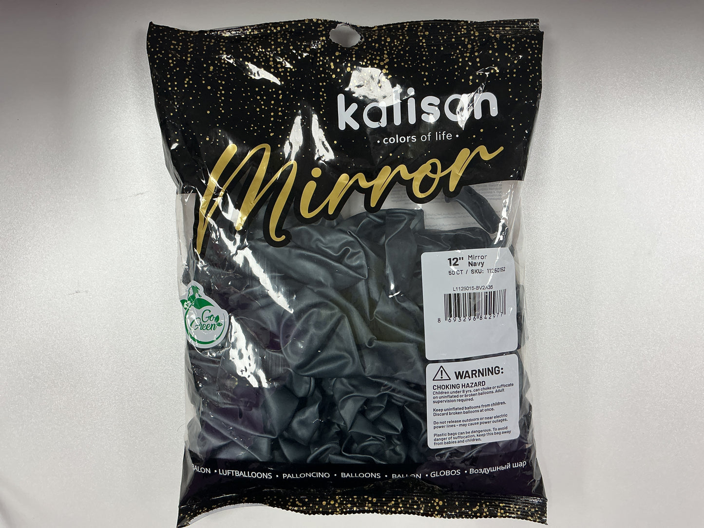 Kalisan - 12” Mirror Navy (50ct)