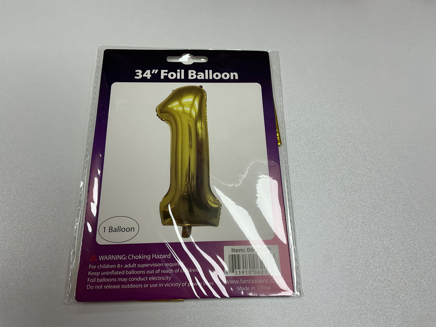 34 Inch Foil Number Balloon