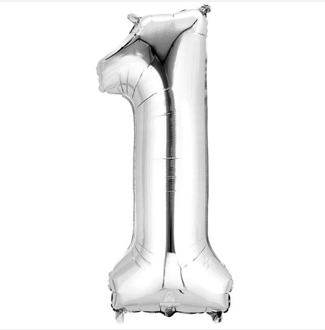 34" SILVER FOIL NUMBER 1