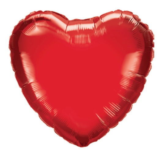 Red Heart Foil Balloon