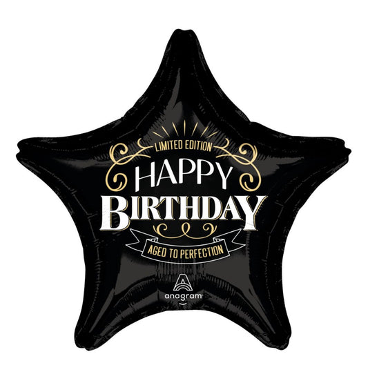 28” Happy Birthday Jumbo Star Balloon
