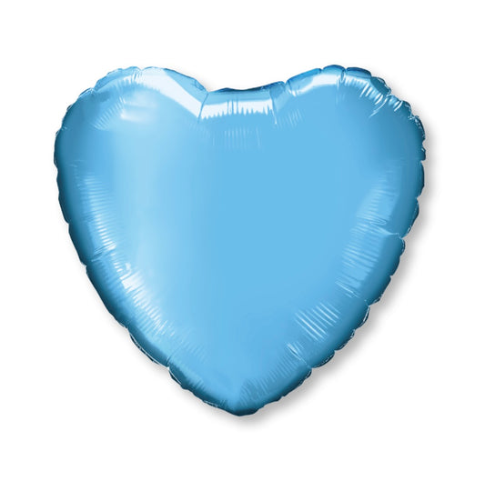Baby Blue Heart Foil Balloon