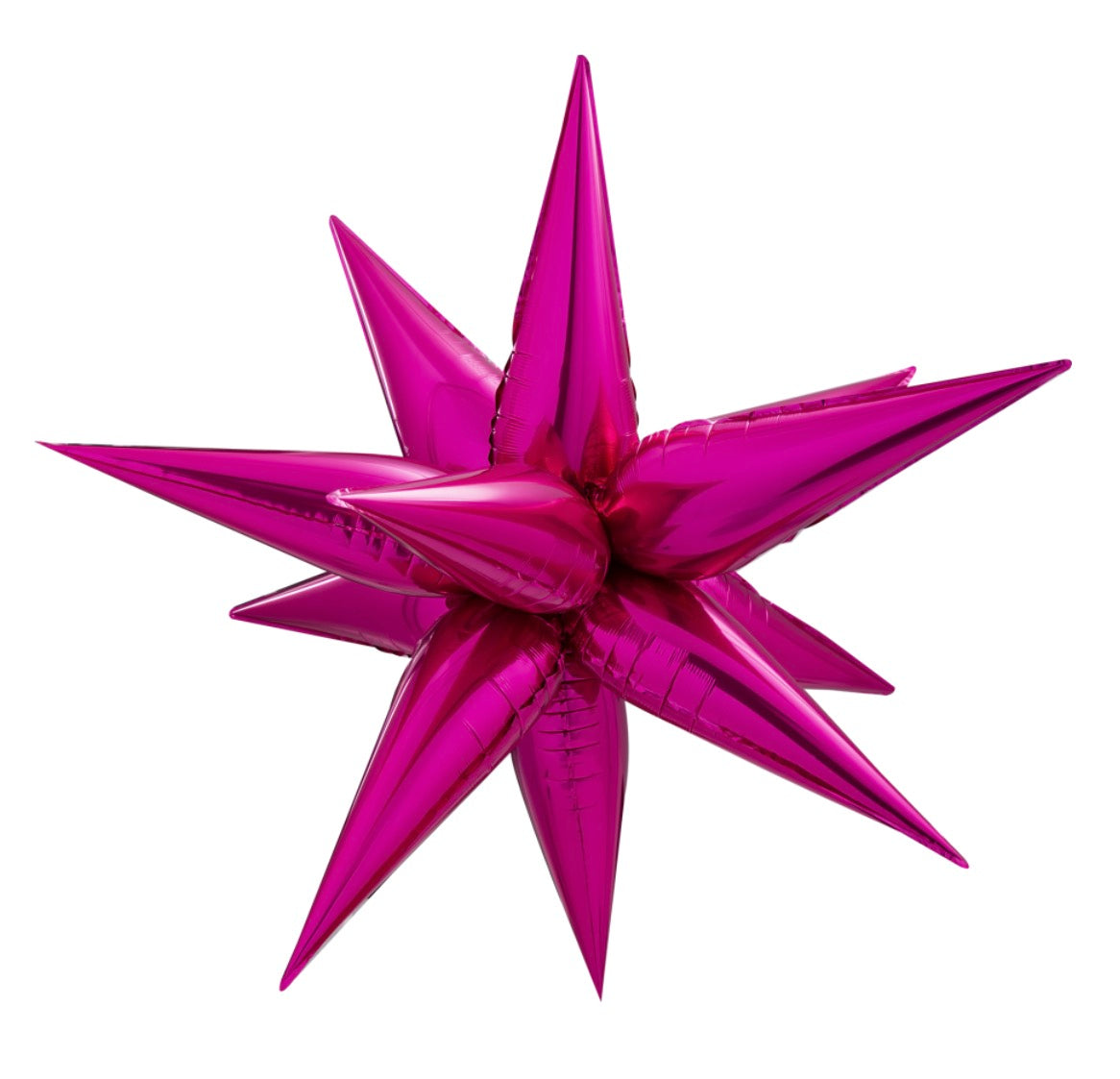 26" Starburst Mylar Balloon - Magenta