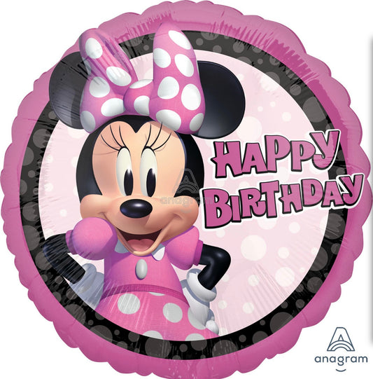 18"A Minnie Mouse Forever Happy Birthday