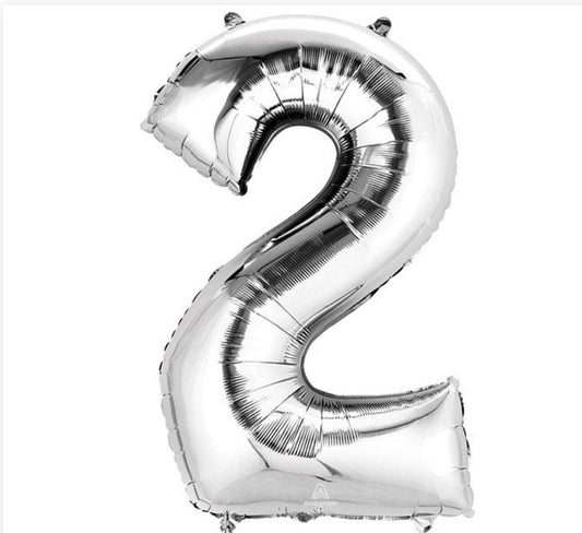 34" SILVER FOIL NUMBER 2