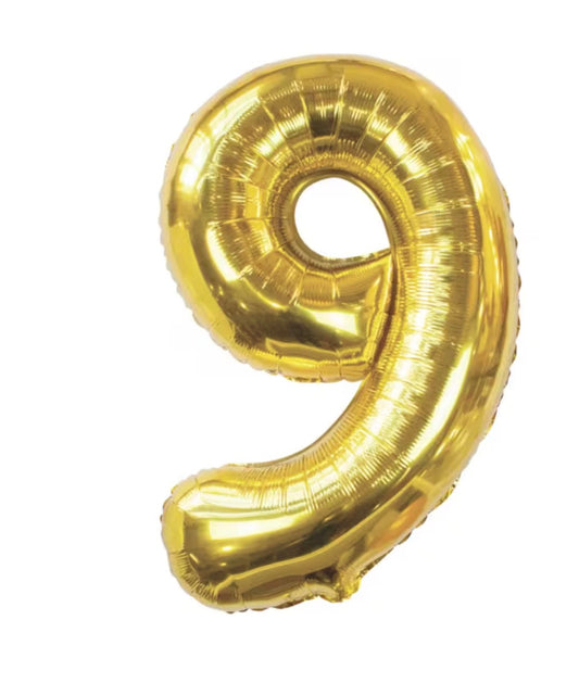 34” Gold Foil Number Balloon