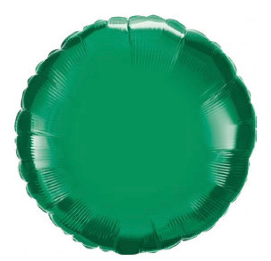 Green Round Foil Balloon