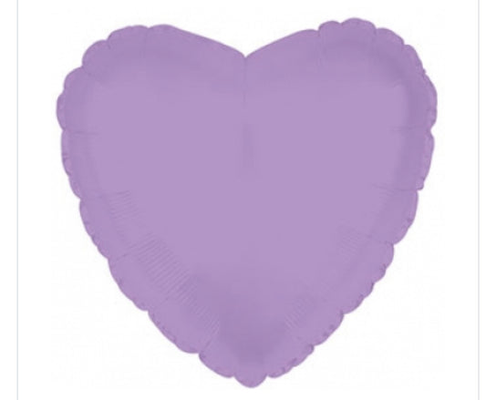 Lavender Heart Foil Balloon