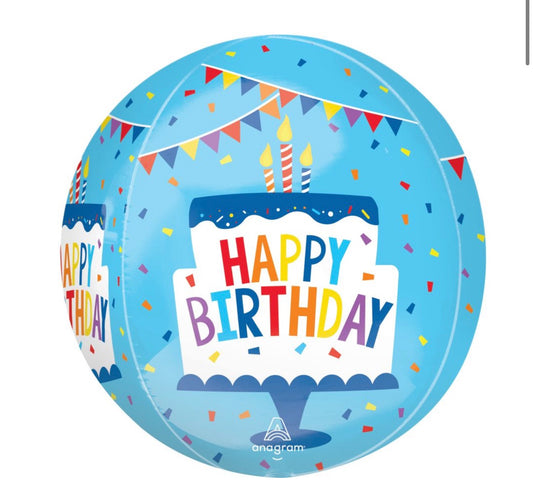 Happy Birthday Orbz Balloon