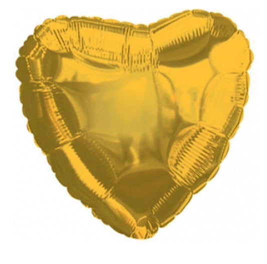 Gold Heart Foil Balloon