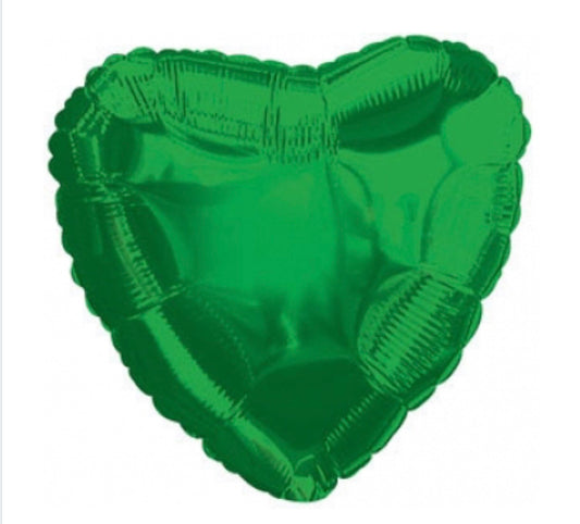 Emerald Green Heart Foil Balloon