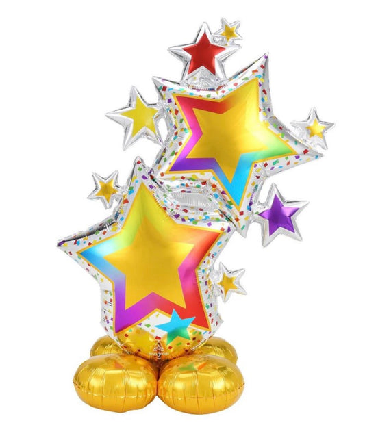 59” Star Cluster Mylar Balloon - Party Decor - 1 Piece