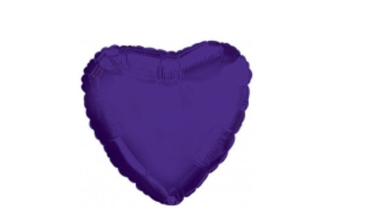 Dark Purple Heart Foil Balloon