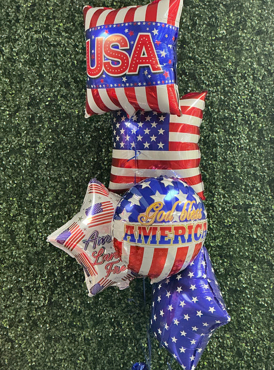 USA Balloon Bouquet