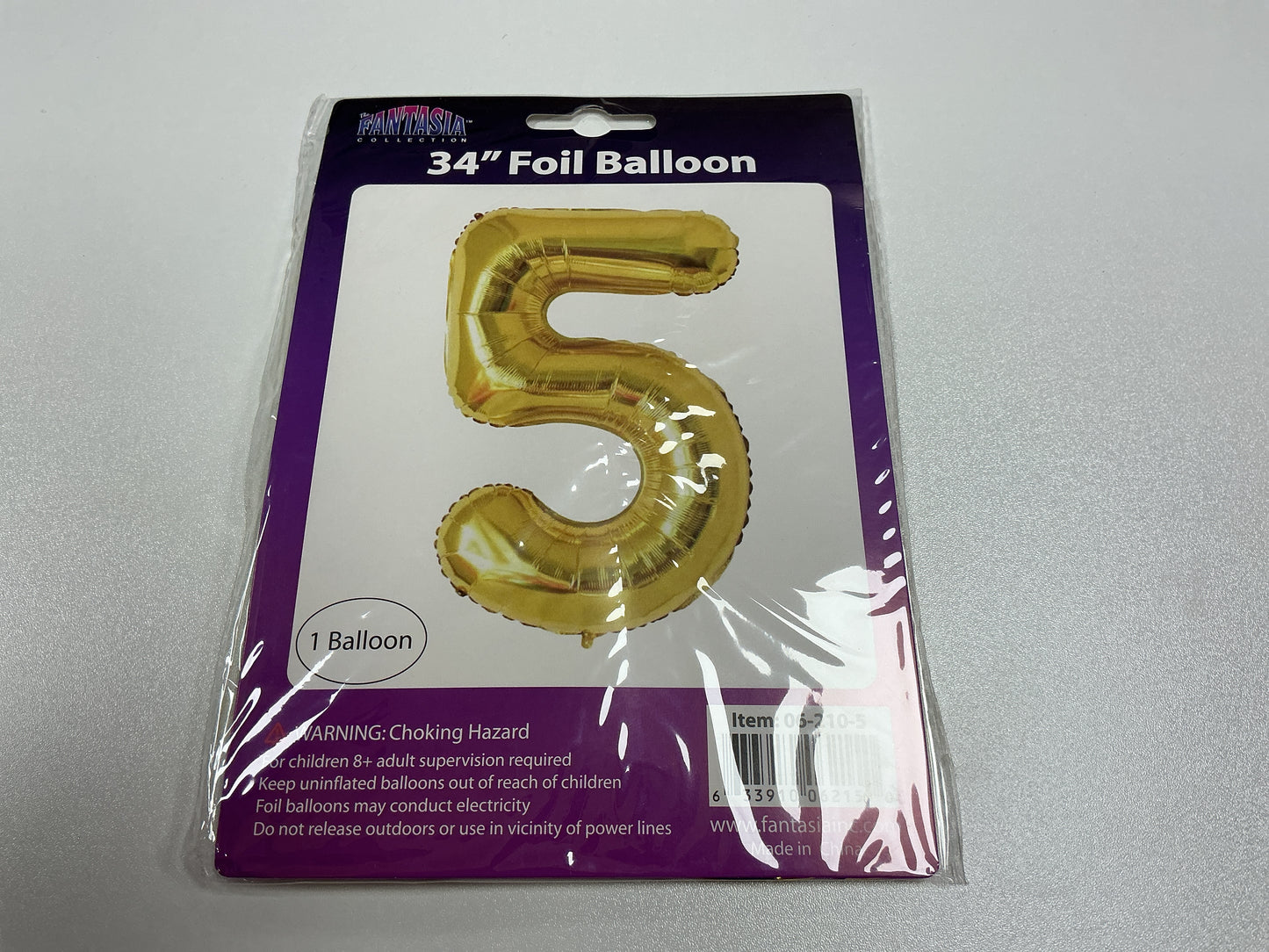 34 Inch Foil Number Balloon