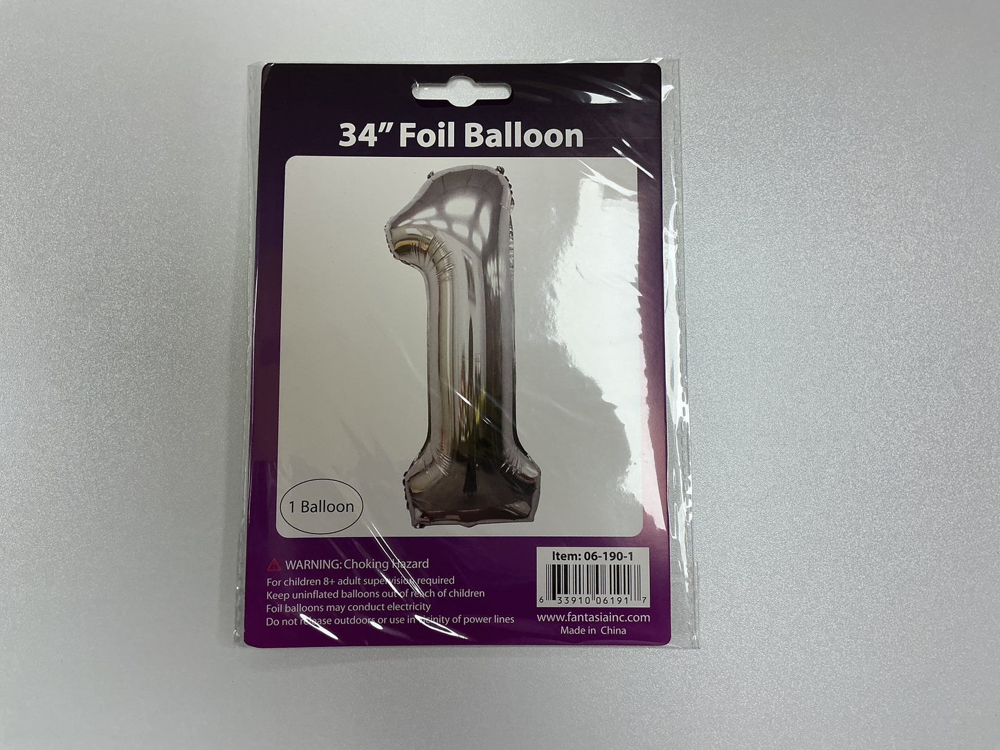 34 Inch Foil Number Balloon
