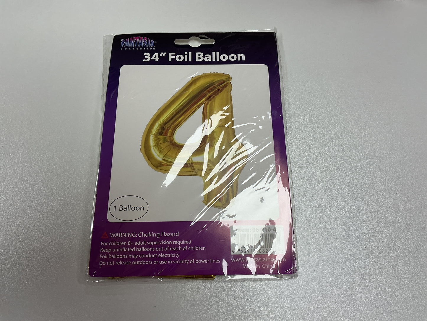 34 Inch Foil Number Balloon