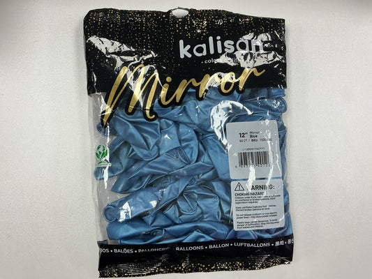 Kalisan - 12” Mirror Blue (50ct)