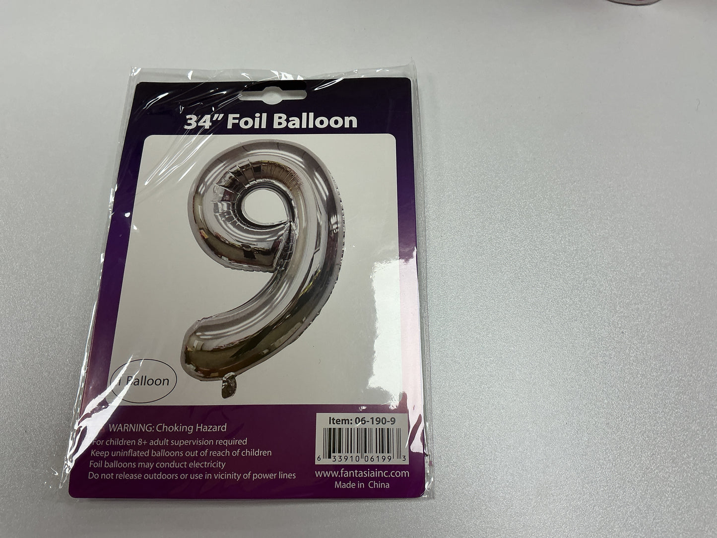 34 Inch Foil Number Balloon