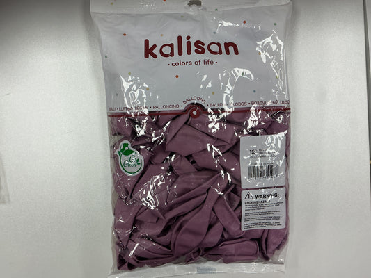 Kalisan - 12” Retro Dusty Rose (100ct)