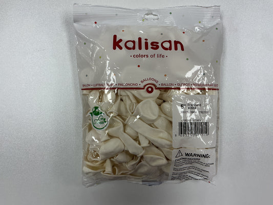 Kalisan - 5” Standard White (100ct)