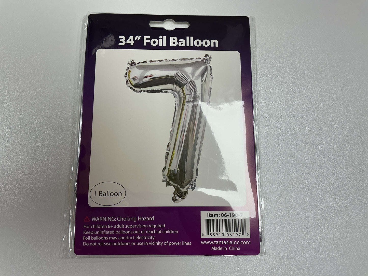 34 Inch Foil Number Balloon