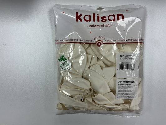 Kalisan - 18” Standard White (25ct)