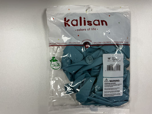 Kalisan - 18” Retro Blue Glass (25ct)