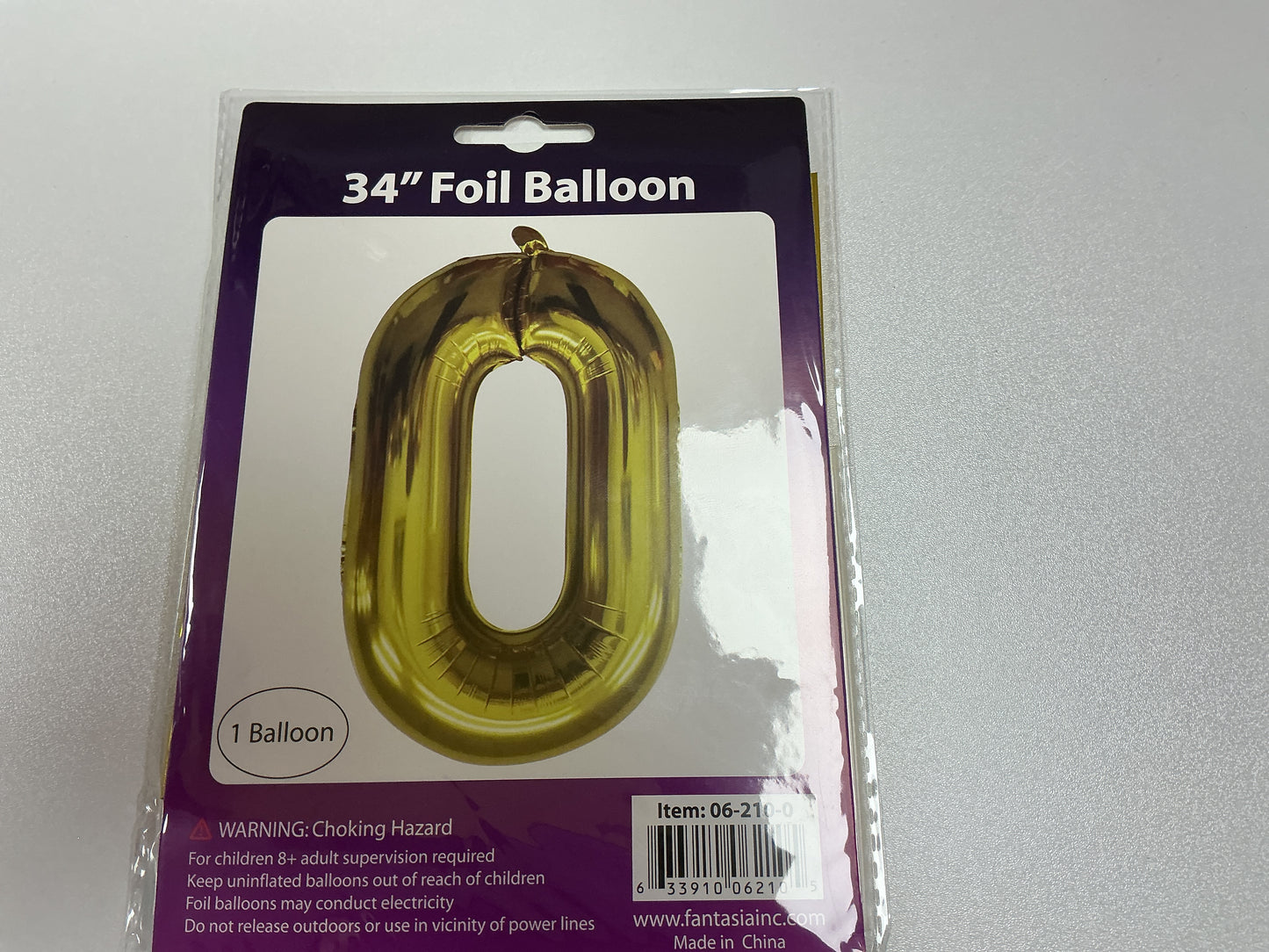 34 Inch Foil Number Balloon