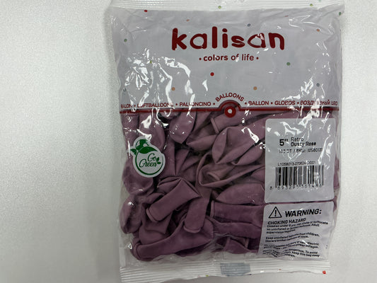 Kalisan - 5” Retro Dusty Rose (100ct)